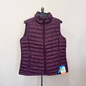 NWT Columbia Chestnut Clearing Vest Omni-Shield Women’s Large Burgundy